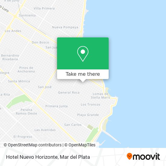 Hotel Nuevo Horizonte map