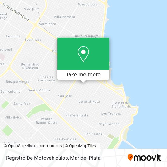 Registro De Motovehiculos map