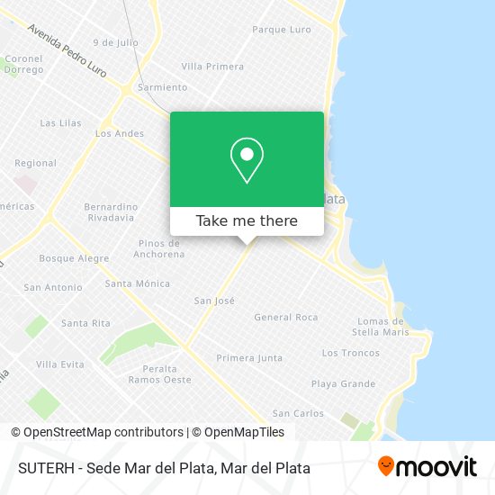 SUTERH - Sede Mar del Plata map
