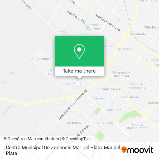 Centro Municipal De Zoonosis Mar Del Plata map