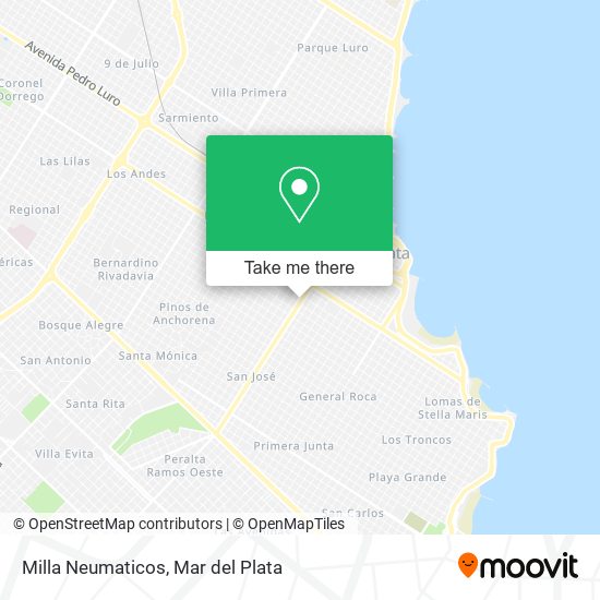 Mapa de Milla Neumaticos