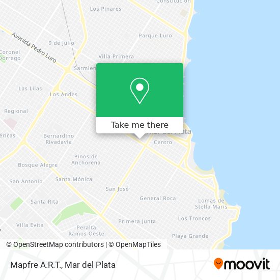 Mapa de Mapfre A.R.T.