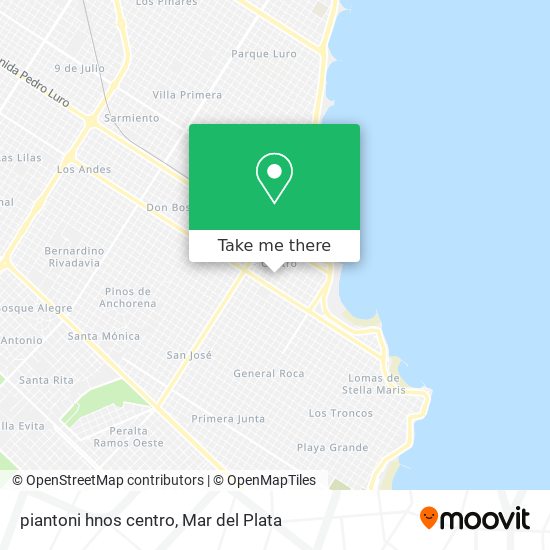 Mapa de piantoni hnos centro