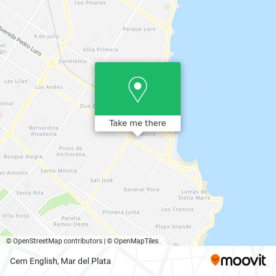 Mapa de Cem English