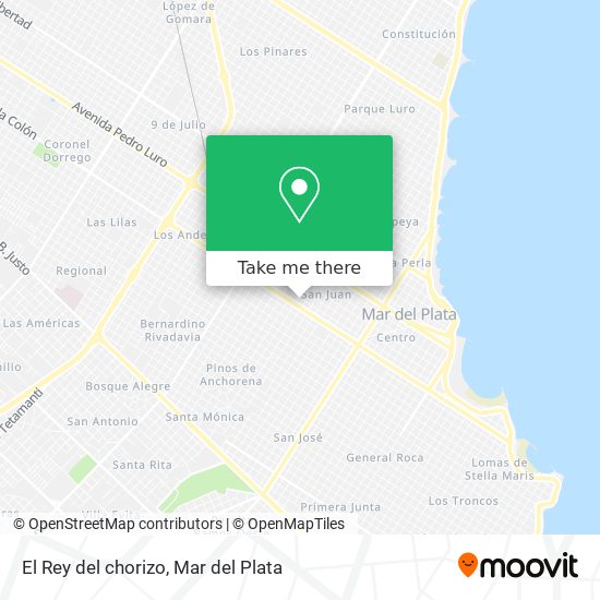 El Rey del chorizo map