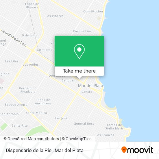 Mapa de Dispensario de la Piel