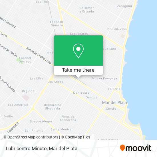 Mapa de Lubricentro Minuto