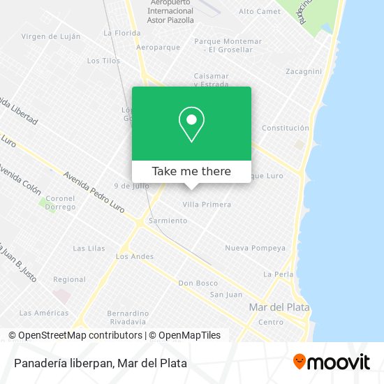 Mapa de Panadería liberpan
