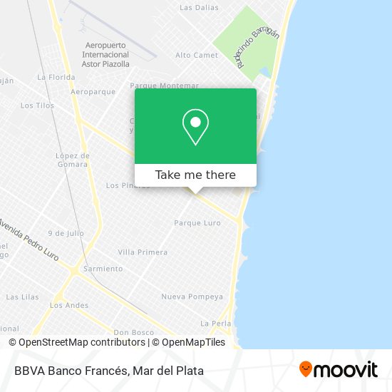 BBVA Banco Francés map