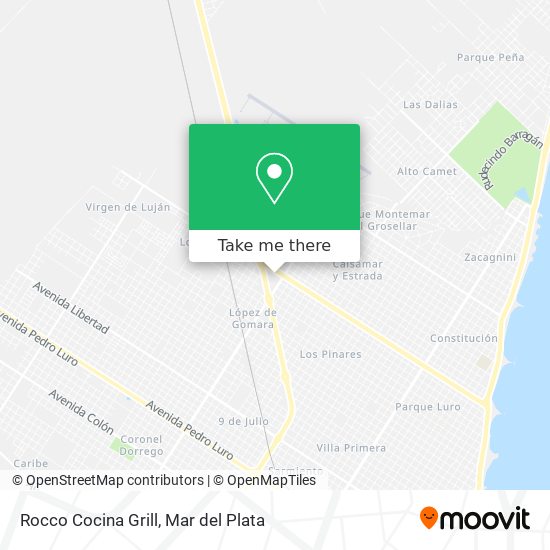 Rocco Cocina Grill map