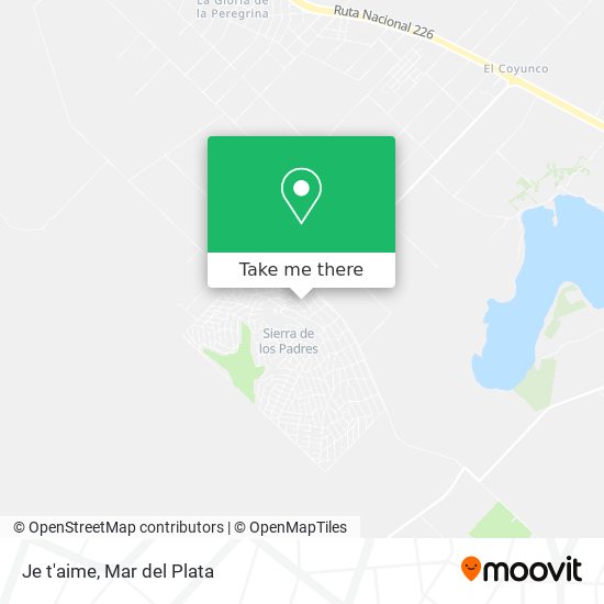 Mapa de Je t'aime