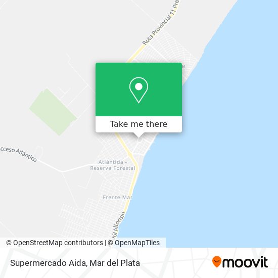 Supermercado Aida map