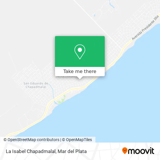La Isabel Chapadmalal map