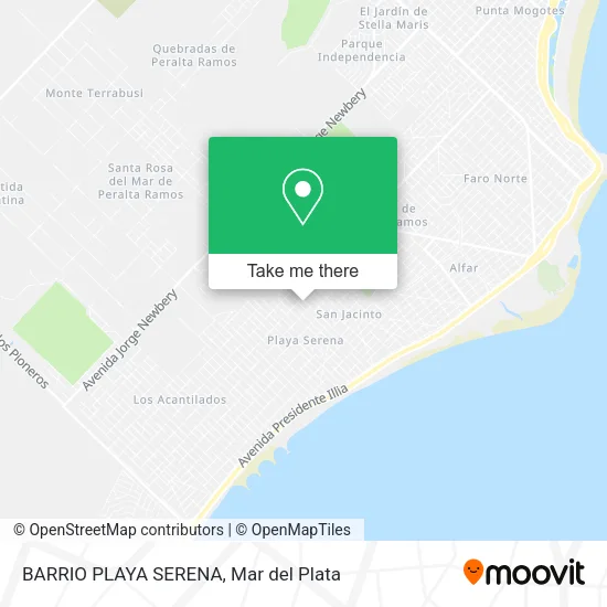 BARRIO PLAYA SERENA map