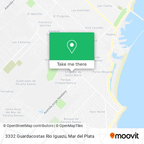 3332 Guardacostas Río Iguazú map