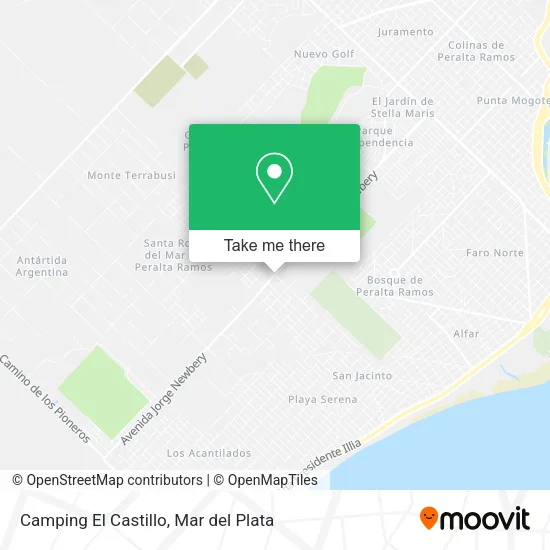 Camping El Castillo map