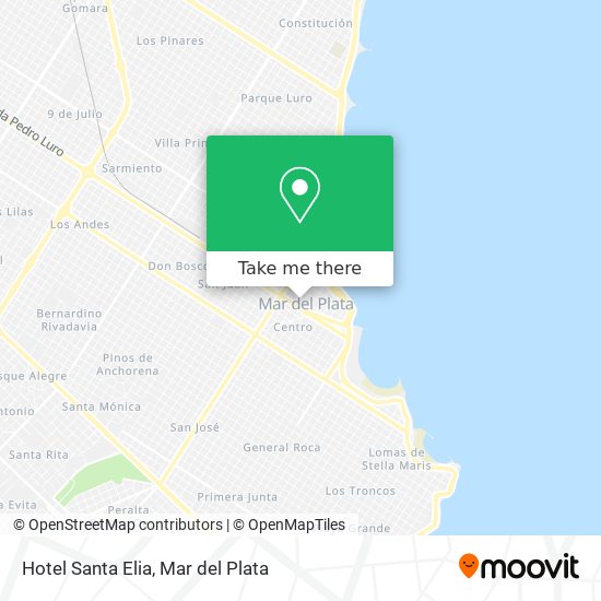 Hotel Santa Elia map