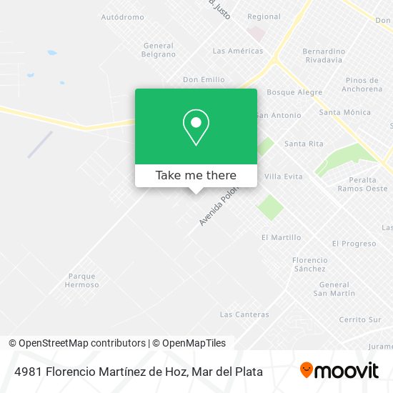 Mapa de 4981 Florencio Martínez de Hoz