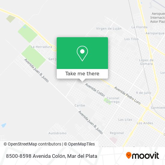 Mapa de 8500-8598 Avenida Colón