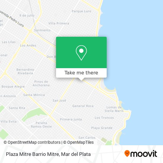 Plaza Mitre Barrio Mitre map