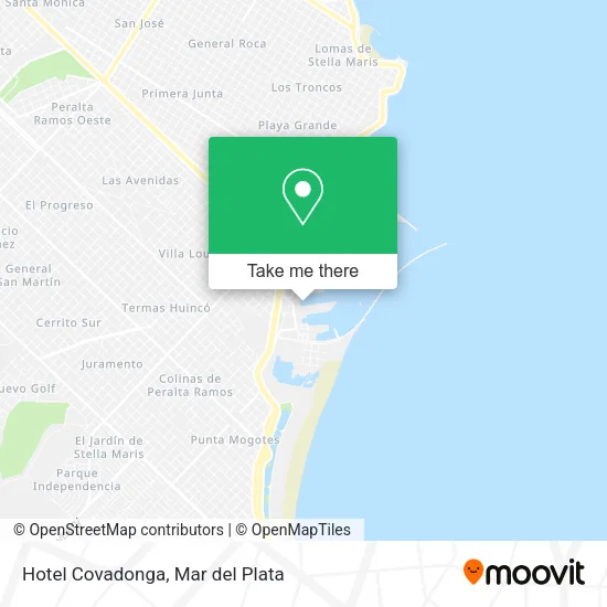 Hotel Covadonga map