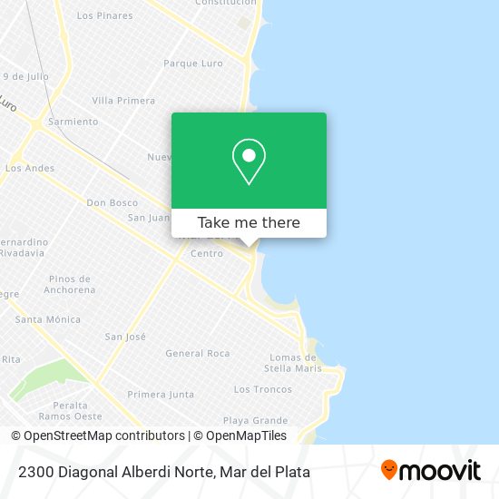 2300 Diagonal Alberdi Norte map