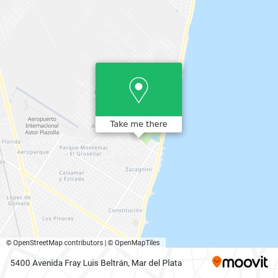 Mapa de 5400 Avenida Fray Luis Beltrán