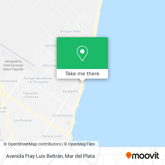 Avenida Fray Luis Beltrán map