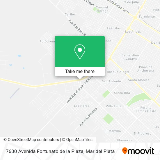 Mapa de 7600 Avenida Fortunato de la Plaza