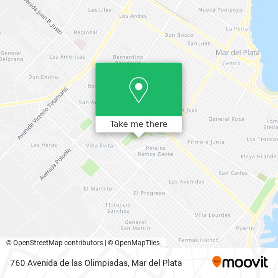 Mapa de 760 Avenida de las Olimpiadas