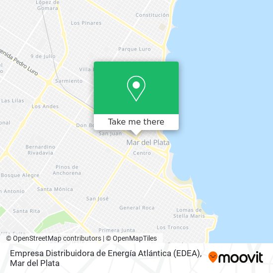 Mapa de Empresa Distribuidora de Energía Atlántica (EDEA)