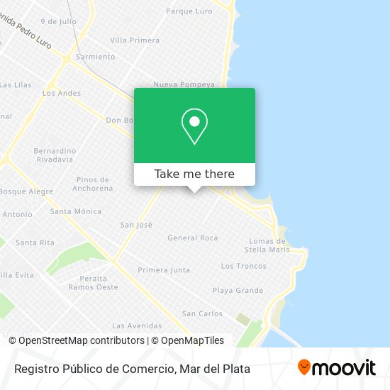 Registro Público de Comercio map