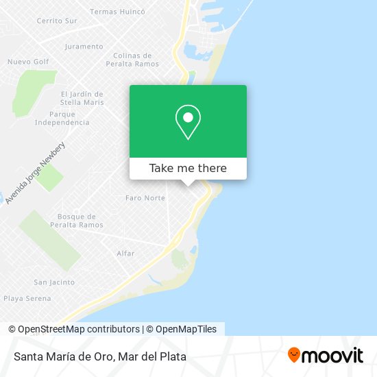 Santa María de Oro map