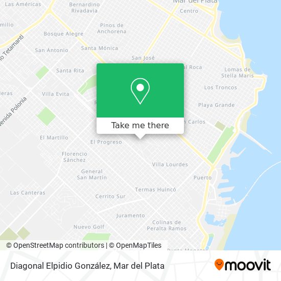 Mapa de Diagonal Elpidio González