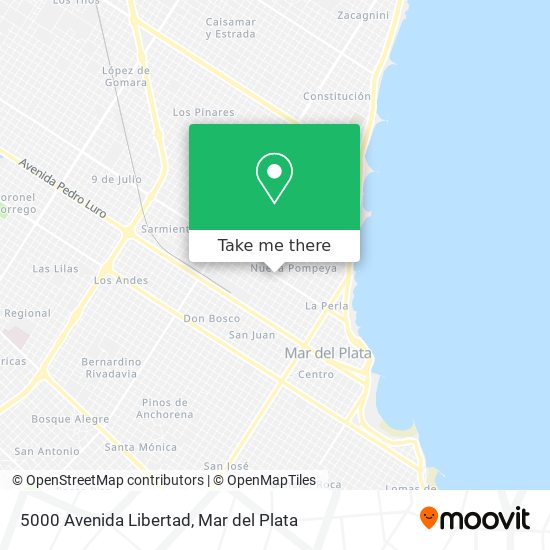 Mapa de 5000 Avenida Libertad