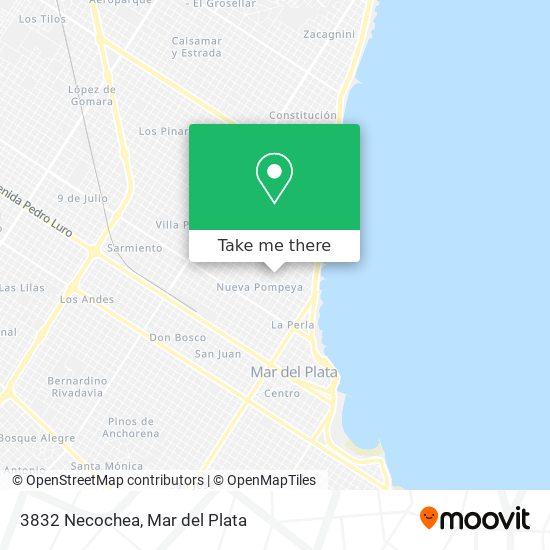 3832 Necochea map