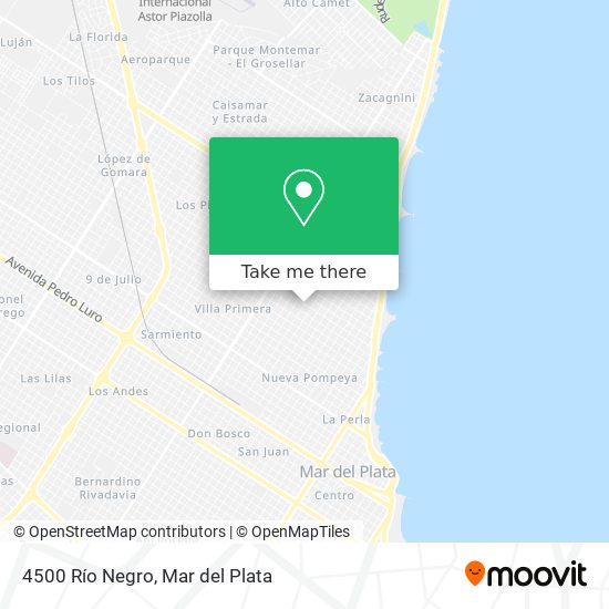 4500 Río Negro map