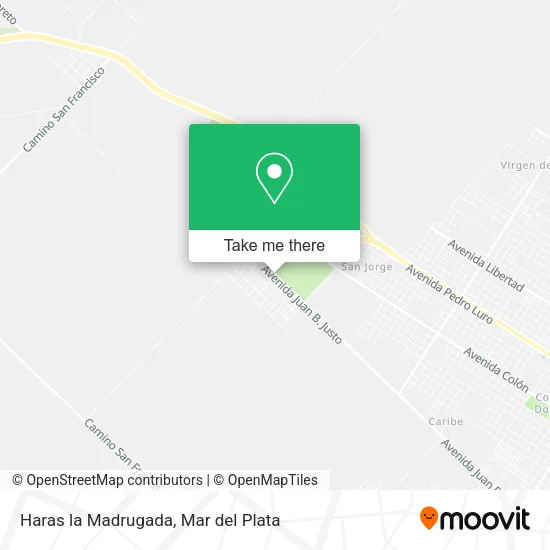Mapa de Haras la Madrugada