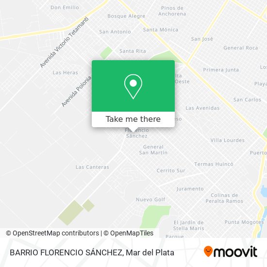 Mapa de BARRIO FLORENCIO SÁNCHEZ