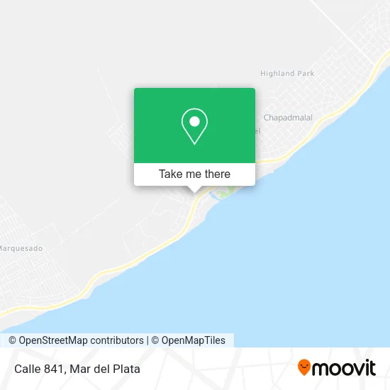 Calle 841 map