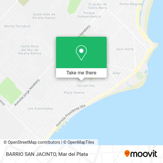 BARRIO SAN JACINTO map