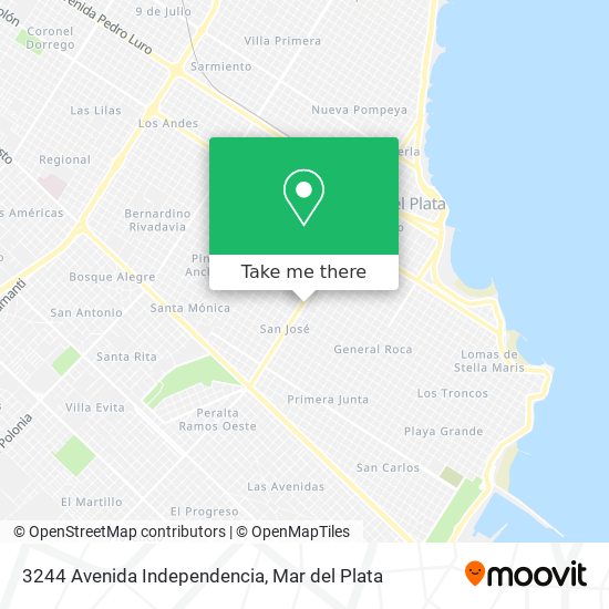 Mapa de 3244 Avenida Independencia