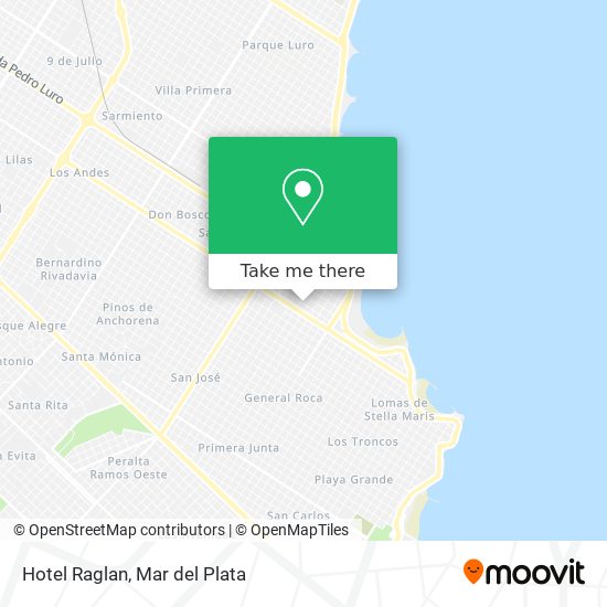 Hotel Raglan map