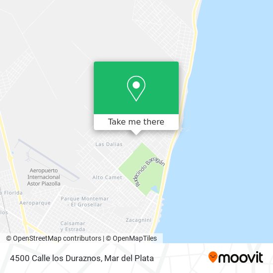 Mapa de 4500 Calle los Duraznos