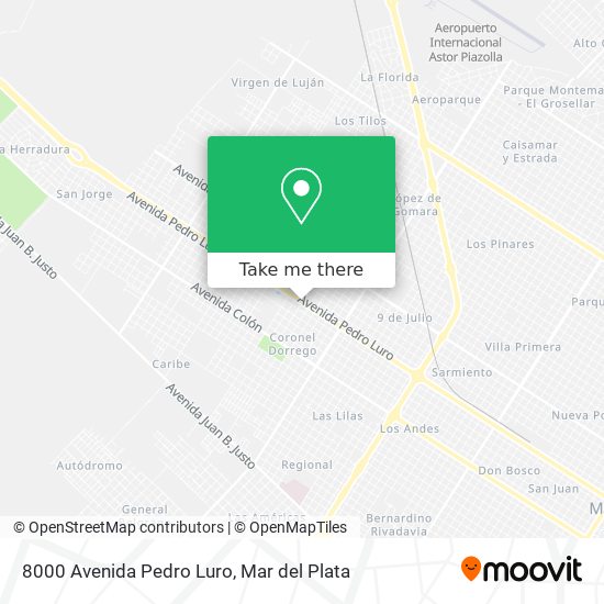 8000 Avenida Pedro Luro map