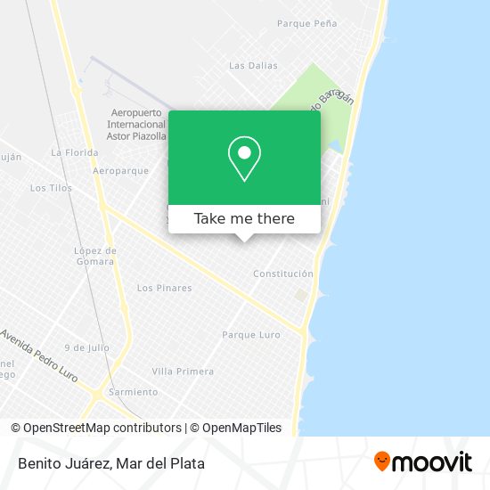 Benito Juárez map