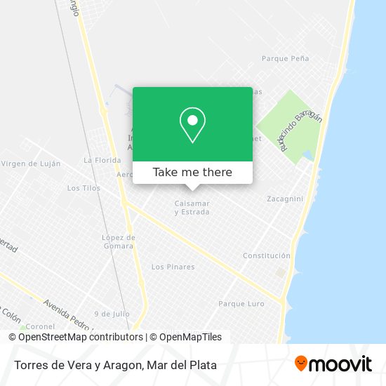 Torres de Vera y Aragon map