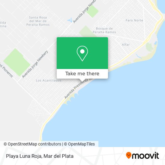 Mapa de Playa Luna Roja
