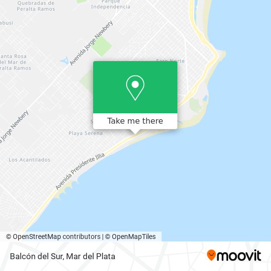 Balcón del Sur map