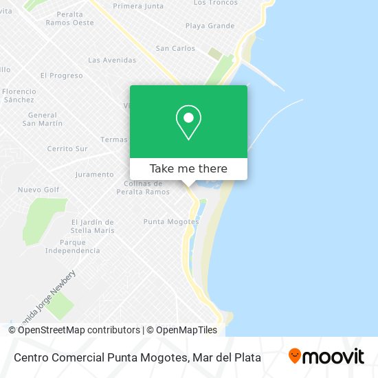 Mapa de Centro Comercial Punta Mogotes